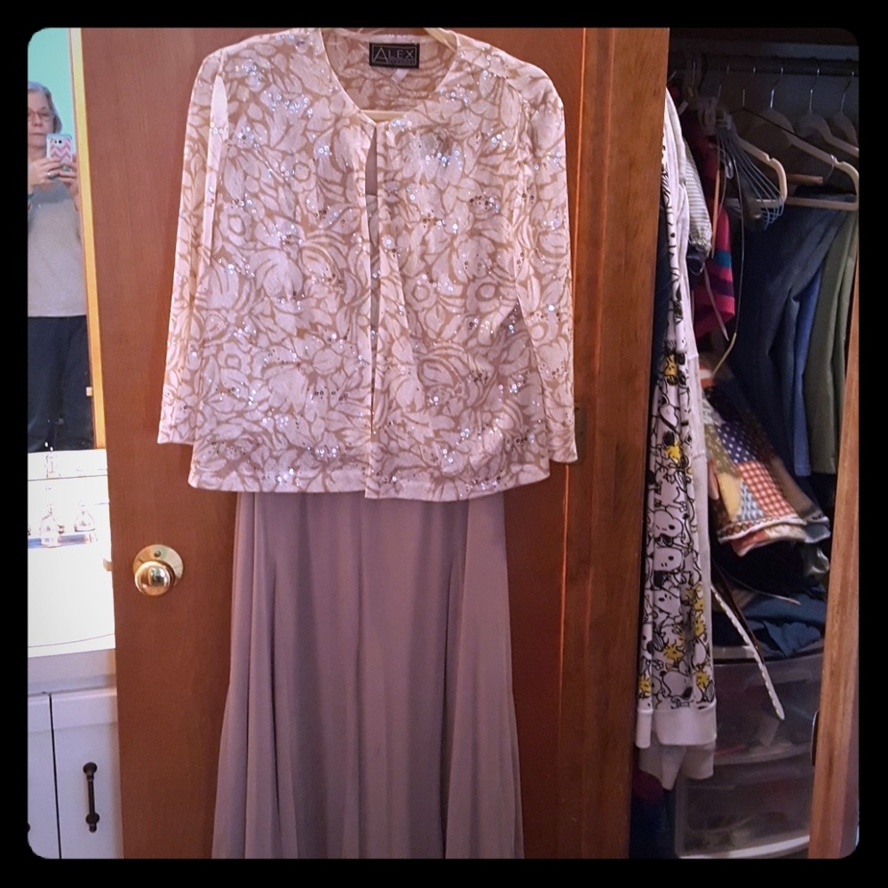 Full length dress with jacket